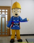 Fireman Sam character mascot costume