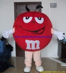M&N chocolate food mascot costume