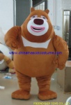 Brown bear animal mascot costume