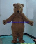 Brown bear plush mascot costume