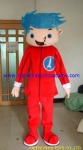 Handsome boy mascot costume
