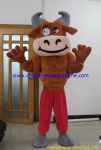 Muscle bull animal mascot costume,yak mascot costume