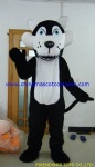 Black wolf animal mascot costume
