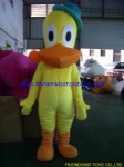 Yellow duck Pato mascot costume, Pocoyo and Elly
