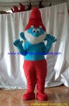 Papa Smurfs cartoon mascot costume