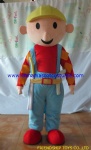 Bob the builder cartoon mascot costume