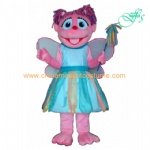 Sesame Street Abby Cadabby mascot costume, Sesame mascot costume