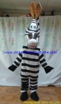 Madagascar Zebra animal mascot costume