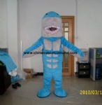 Blue shark sea animal mascot costume