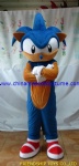 Sonic the Hedgehog cartoon mascot costume