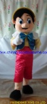 Pinocchio cartoon mascot costume