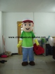 Repairman cartoon mascot costume