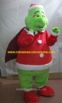 The Grinch cartoon mascot costume