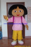 Dora the explorer cartoon mascot costume