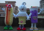 DQ hot dog, ice cream cone, Blizzard food mascot costume