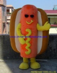 Hot dog bun food mascot costume