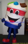 Ice cream cup mascot costume