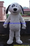 White dog animal mascot costume