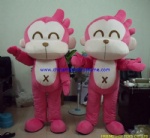 Pink monkey character mascot costume