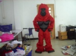 Red orangutan animal mascot costume