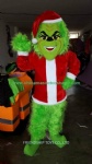 Grinch cartoon mascot costume