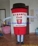 Hot drink cup character mascot costume