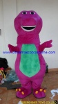 Purple Barney character mascot costume