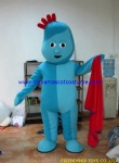 Iggle Piggle cartoon mascot costume