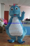 Blue dragon character mascot costume