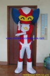 Super hero cartoon mascot costume