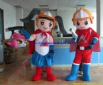 Boy and girl custom mascot costume