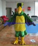 Green bird character mascot costume