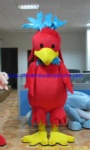 Red bird plush mascot costume
