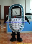 Mobile phone moving mascot costume
