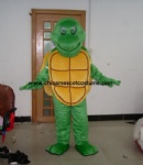 Green turtle character mascot costume